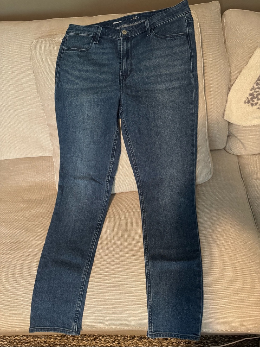 Old Navy Women's high rise WOW Dark Blue Skinny Jeans